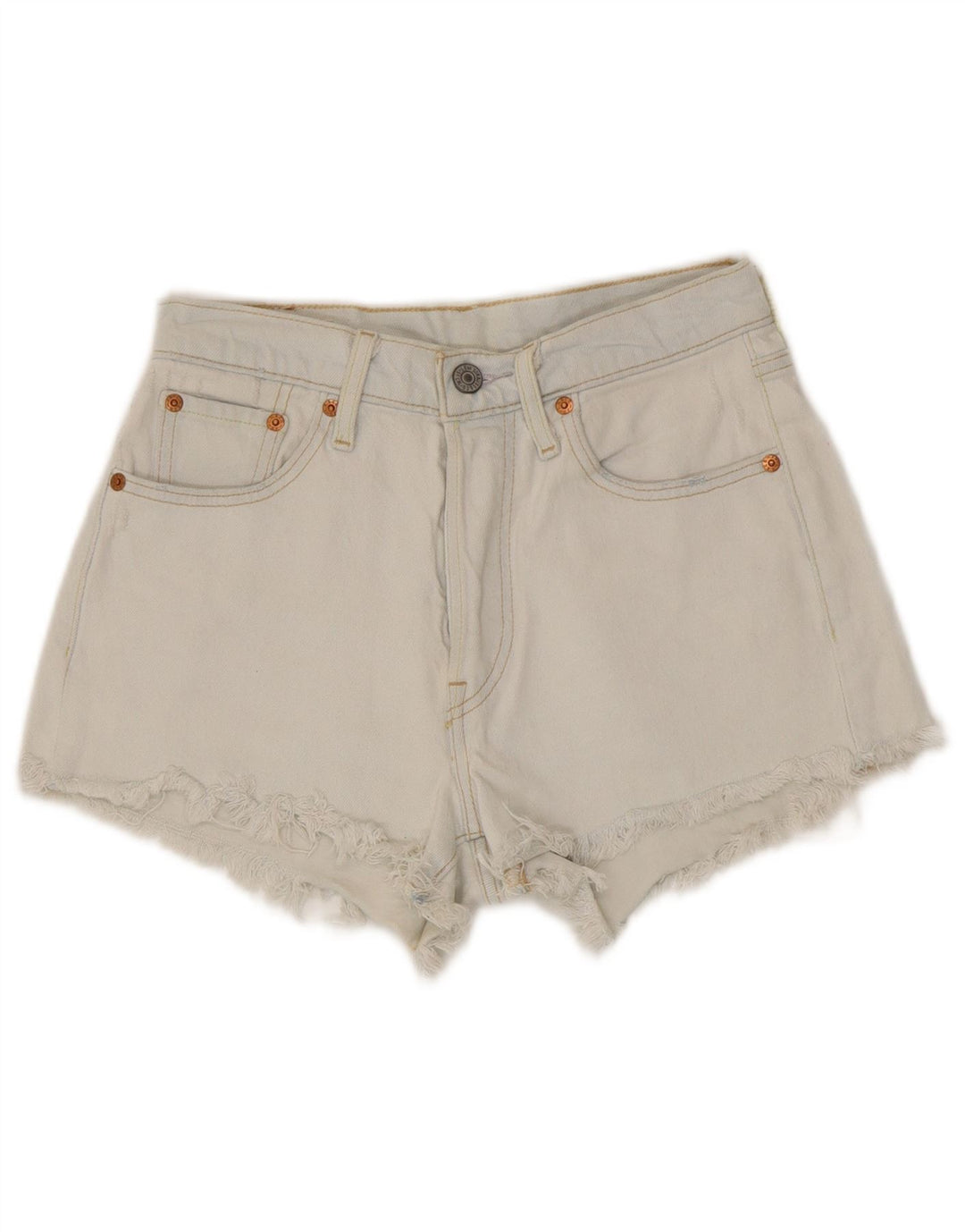 Levi's Womens 501 denimshorts W25 XS blå bomuld