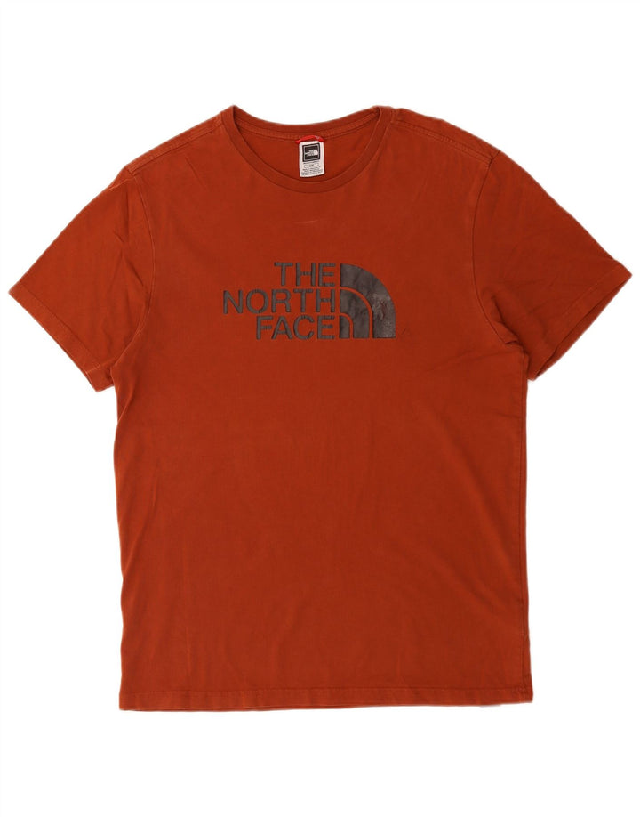 THE NORTH FACE Herre grafisk T-shirt Top Medium Rød Bomuld