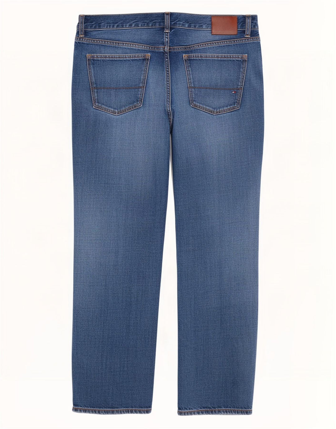 Tommy Hilfiger Herre Straight Jeans W34 L31 Blå Bomuld