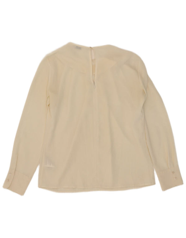 Henry Cottons Dame Langærmet Bluse Top IT 44 Medium White Polyester