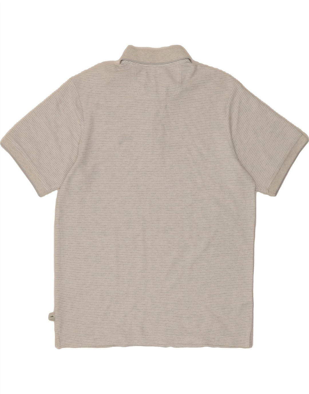TOMMY BAHAMA Mens Polo Shirt Small Grey Striped Cotton Vintage Tommy Bahama and Second-Hand Tommy Bahama from Messina Hembry 