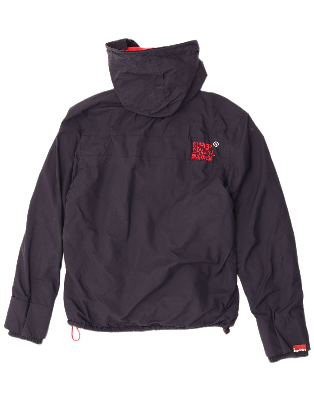 Superdry Graphic Windbreaker Jacket til kvinder UK 16 Large Navy Blue