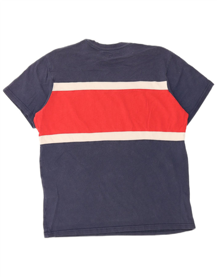 Levi's Herre grafisk T-shirt Top Medium Marineblå Colourblock Bomuld