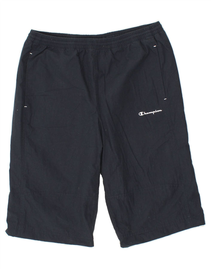 CHAMPION Mens Sport Shorts XL  Navy Blue Cotton Vintage Champion and Second-Hand Champion from Messina Hembry 