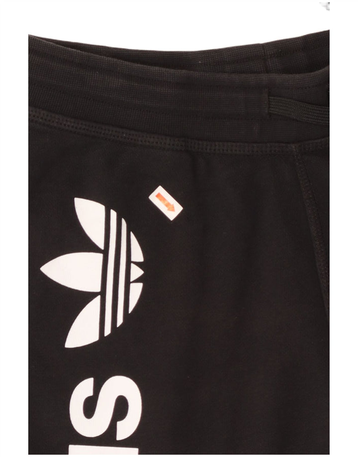 ADIDAS grafiske sportsshorts til mænd, små sorte bomuld