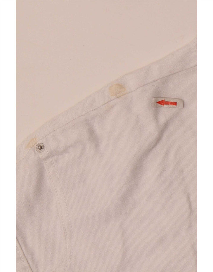 Calvin Klein denimshorts til kvinder W28 Medium hvid bomuld