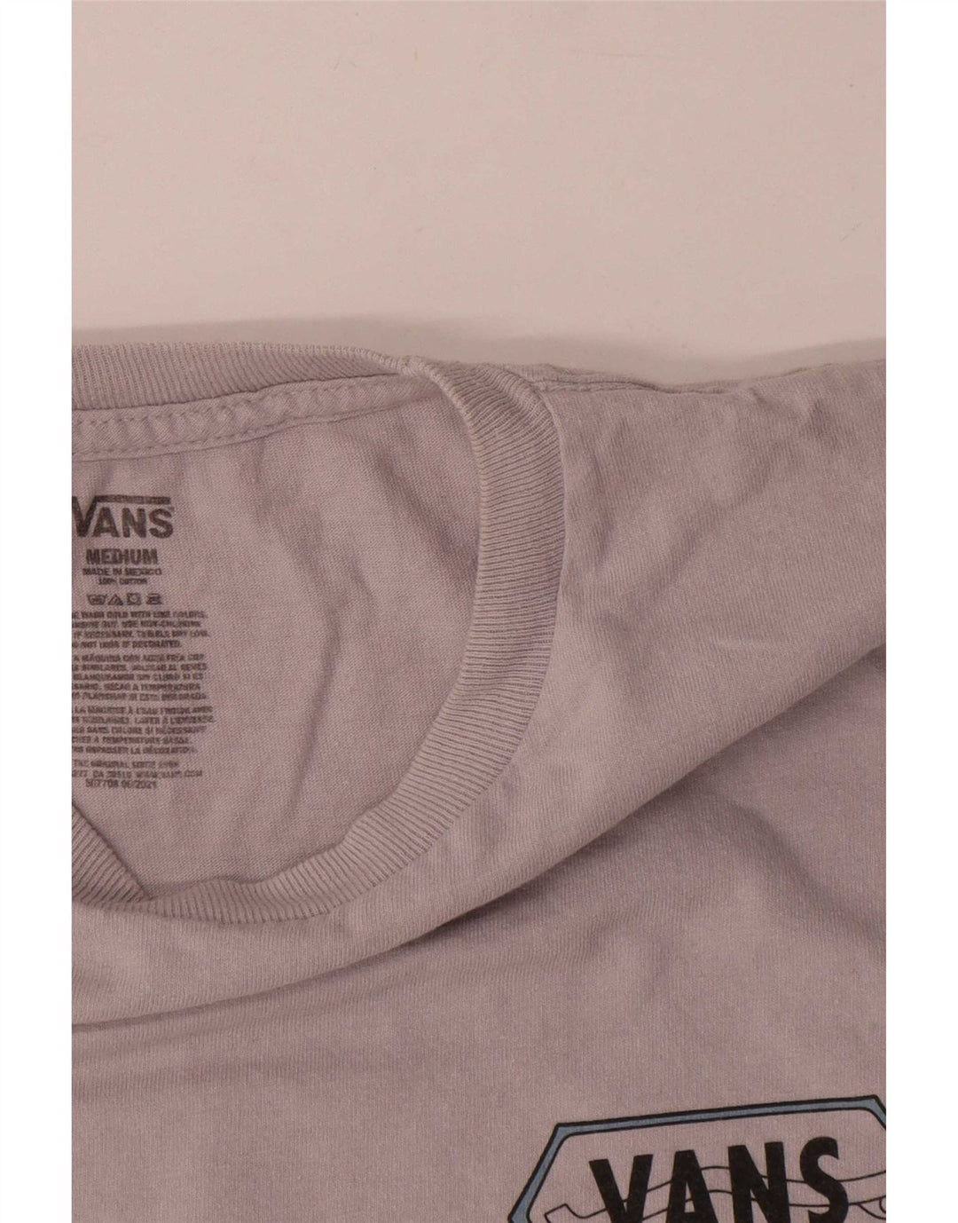 Vans Herre grafisk T-shirt Top mellemgrå bomuld