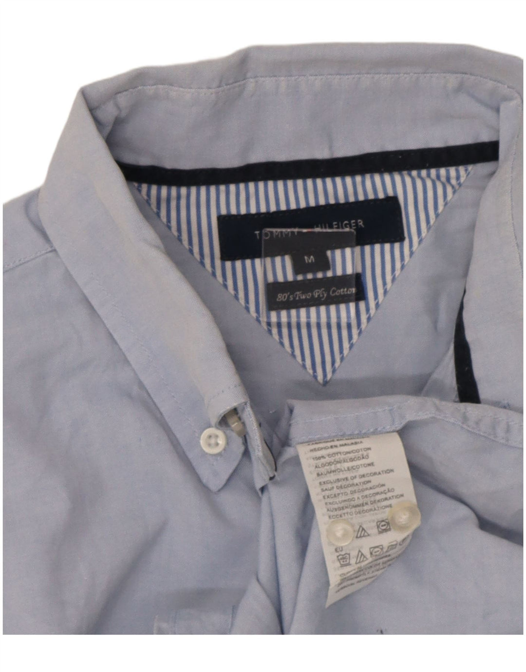 Tommy Hilfiger Herreskjorte Medium Blå Bomuld
