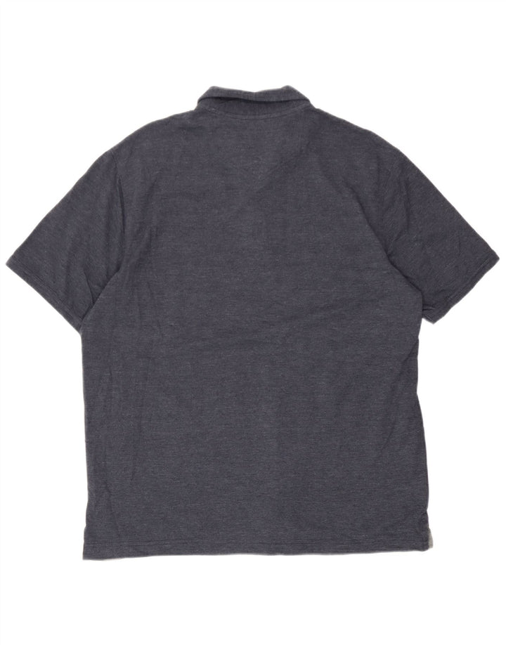 Eddie Bauer herre poloshirt Stor marineblå bomuld