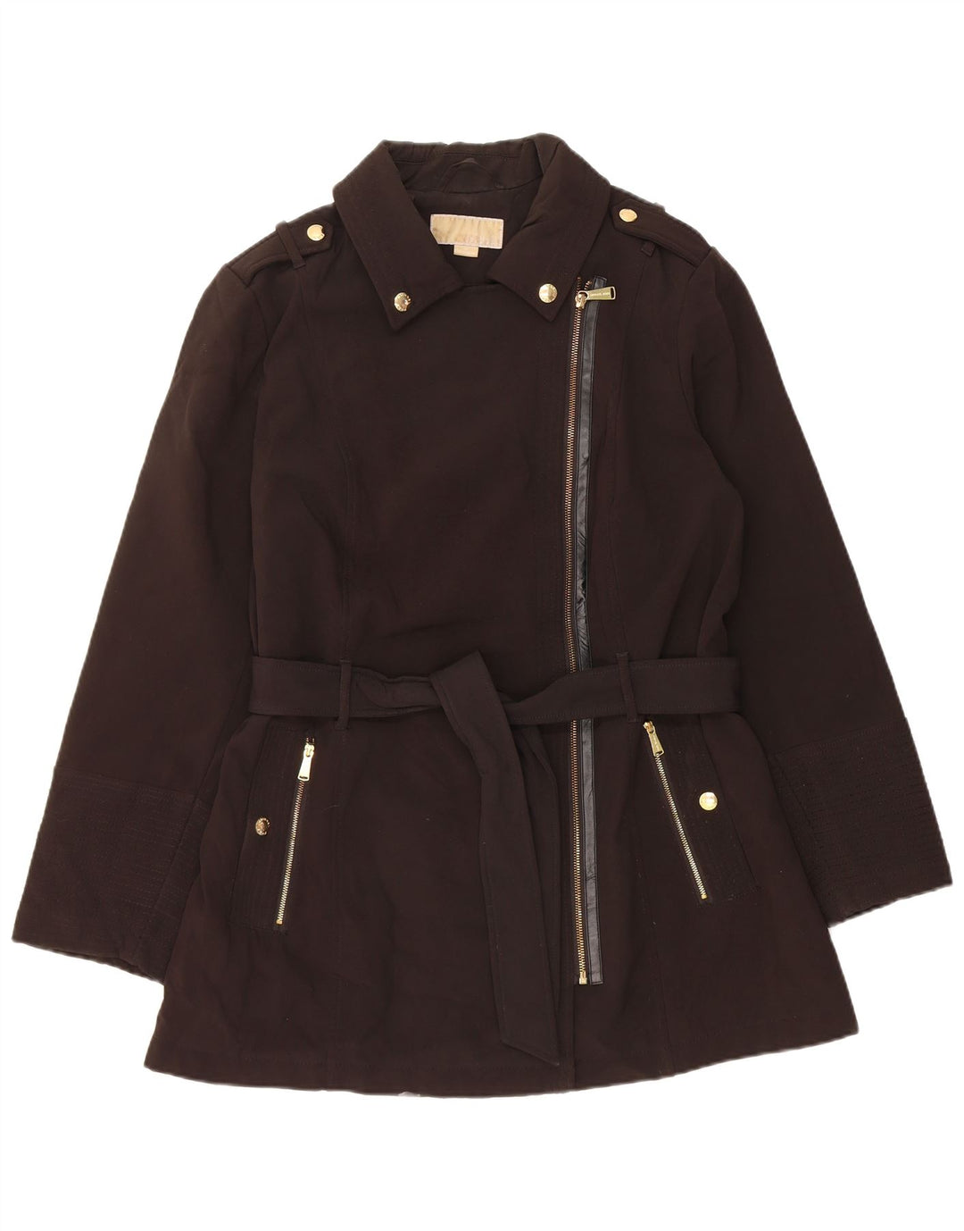 Michael Kors Militærjakke til kvinder UK 18 XL Sort Polyester