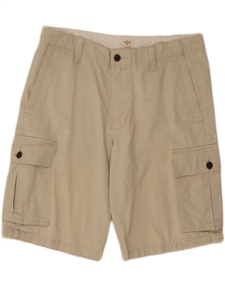 DOCKERS Mens Cargo Shorts W34 Large Beige Cotton Vintage Dockers and Second-Hand Dockers from Messina Hembry 
