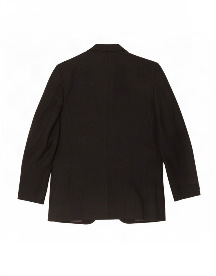 Canali Herre 3-knaps blazerjakke IT 48 Medium Sort Virgin Wool