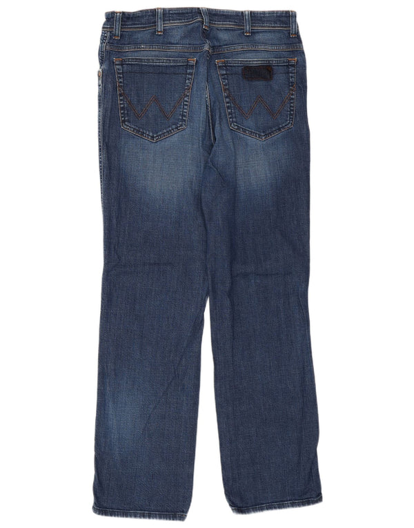 WRANGLER Straight Jeans til mænd W32 L31 Blå Bomuld