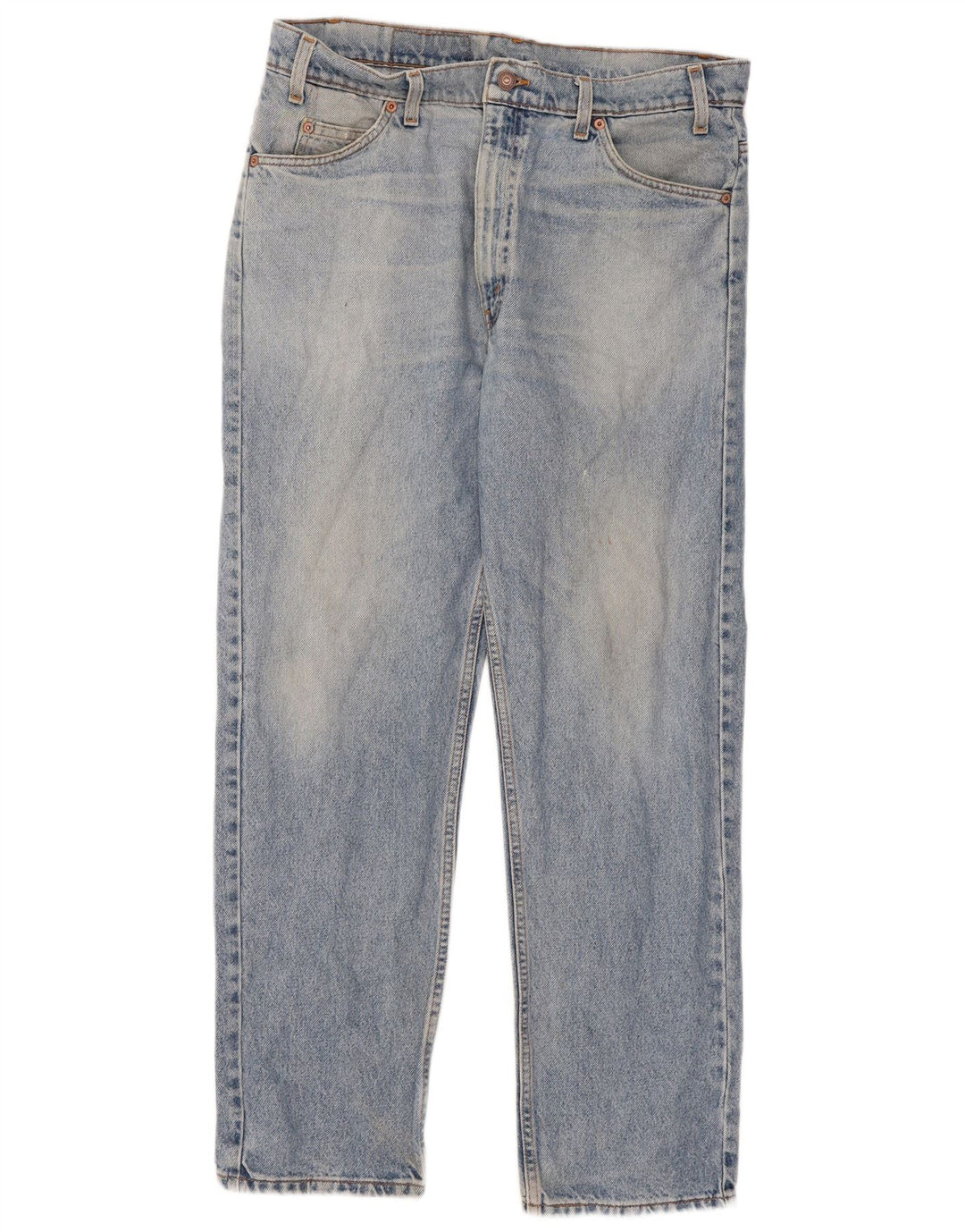 Levi's Herre 505 Straight Jeans W36 L30 Blå Bomuld