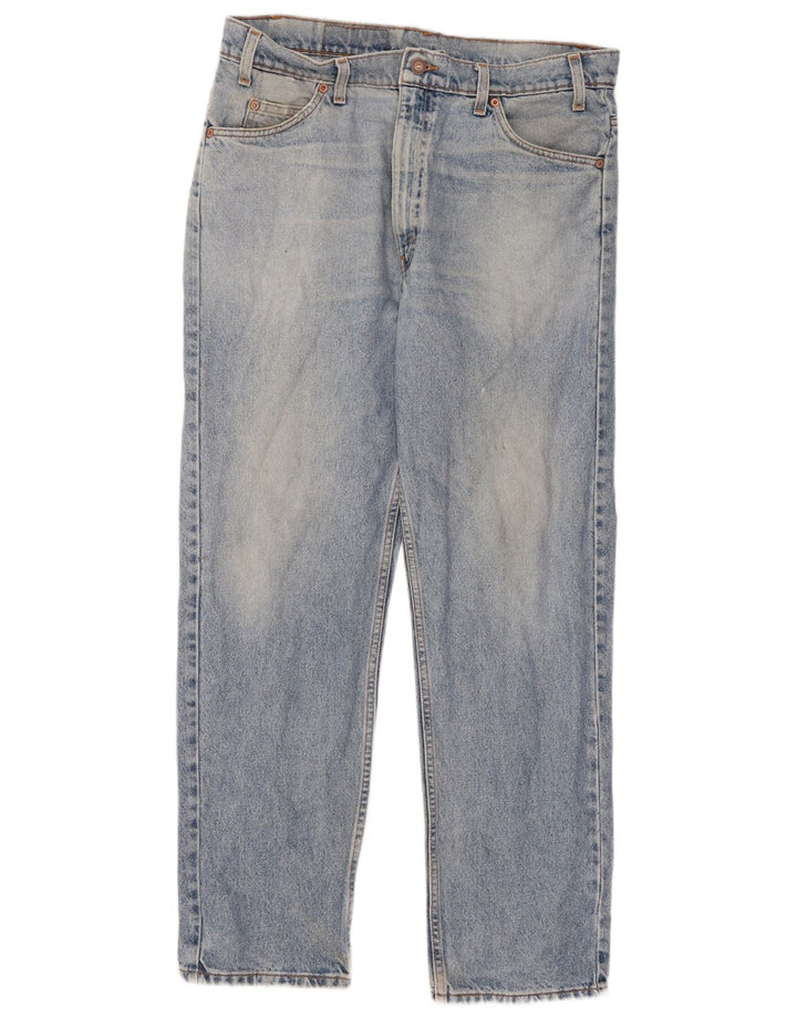 Levi's Herre 505 Straight Jeans W36 L30 Blå Bomuld