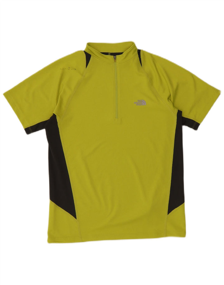 THE NORTH FACE T-shirt med lynlås til mænd, lille grøn Colourblock Polyester