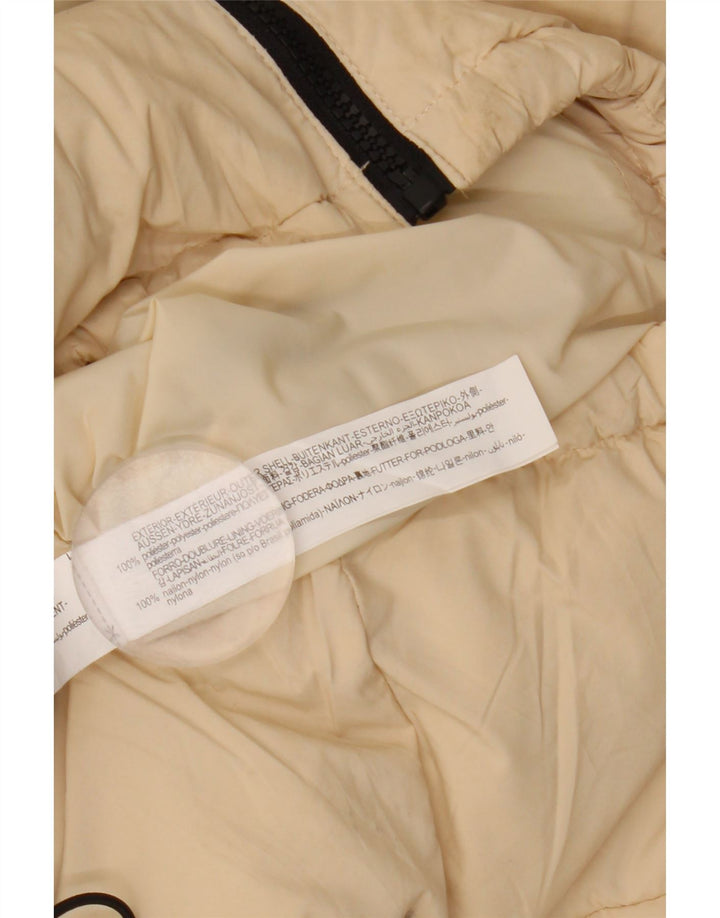 ZARA Polstret jakke til mænd UK 36 Small Beige Nylon