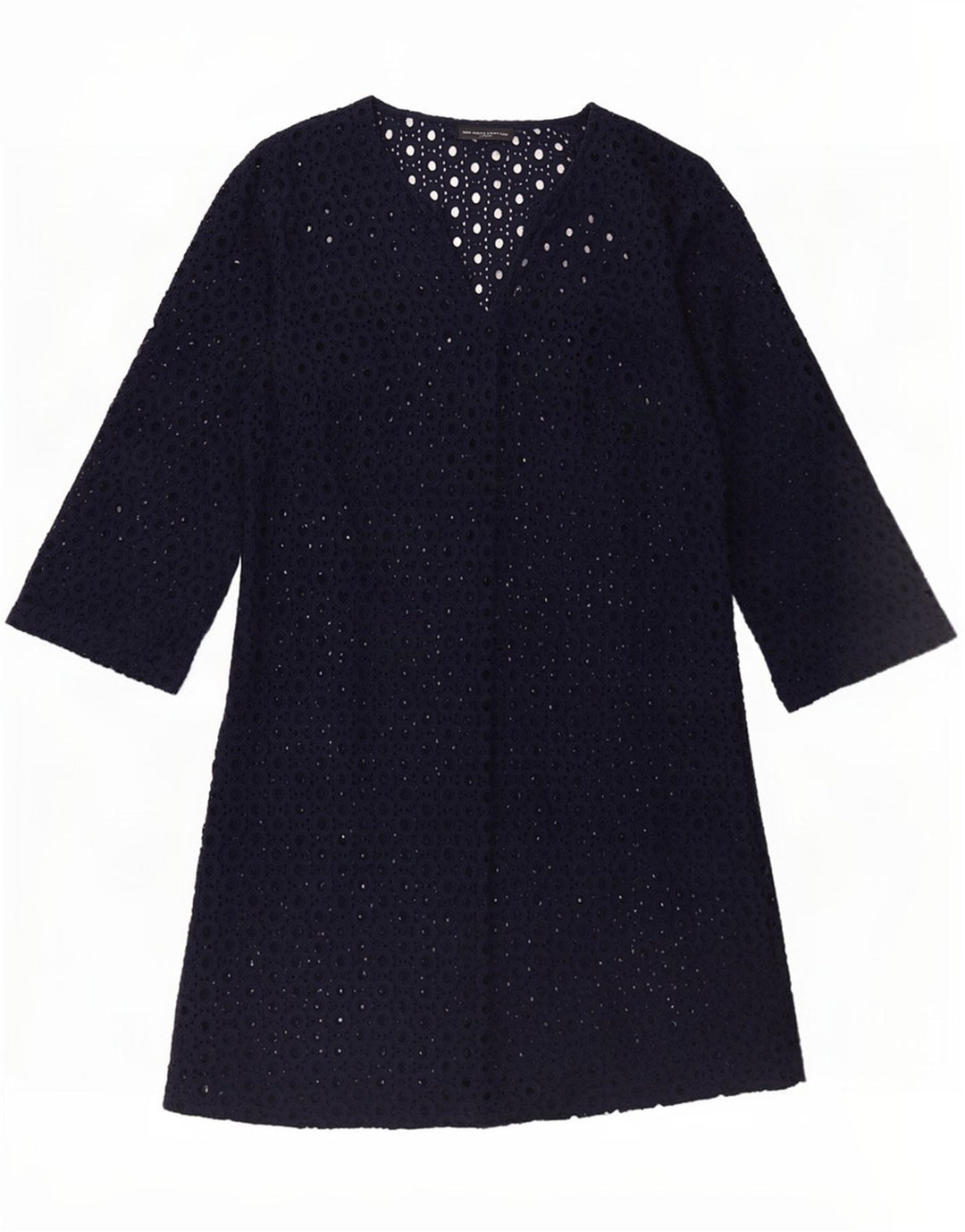 The White Company Dame Strand 3/4 ærmer Basic Dress UK 10 Small Navy Blue