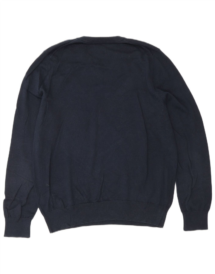 Marks & Spencer Herre V-hals sweater Medium marineblå bomuld