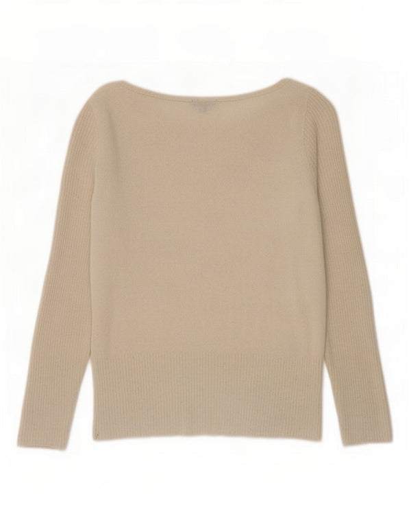 Massimo Dutti Dame Bluse Top UK 10 Small Beige