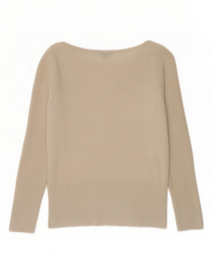 Massimo Dutti Dame Bluse Top UK 10 Small Beige