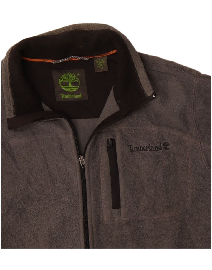 Timberland Herre Fleecejakke UK 40 Stor Grå Polyester