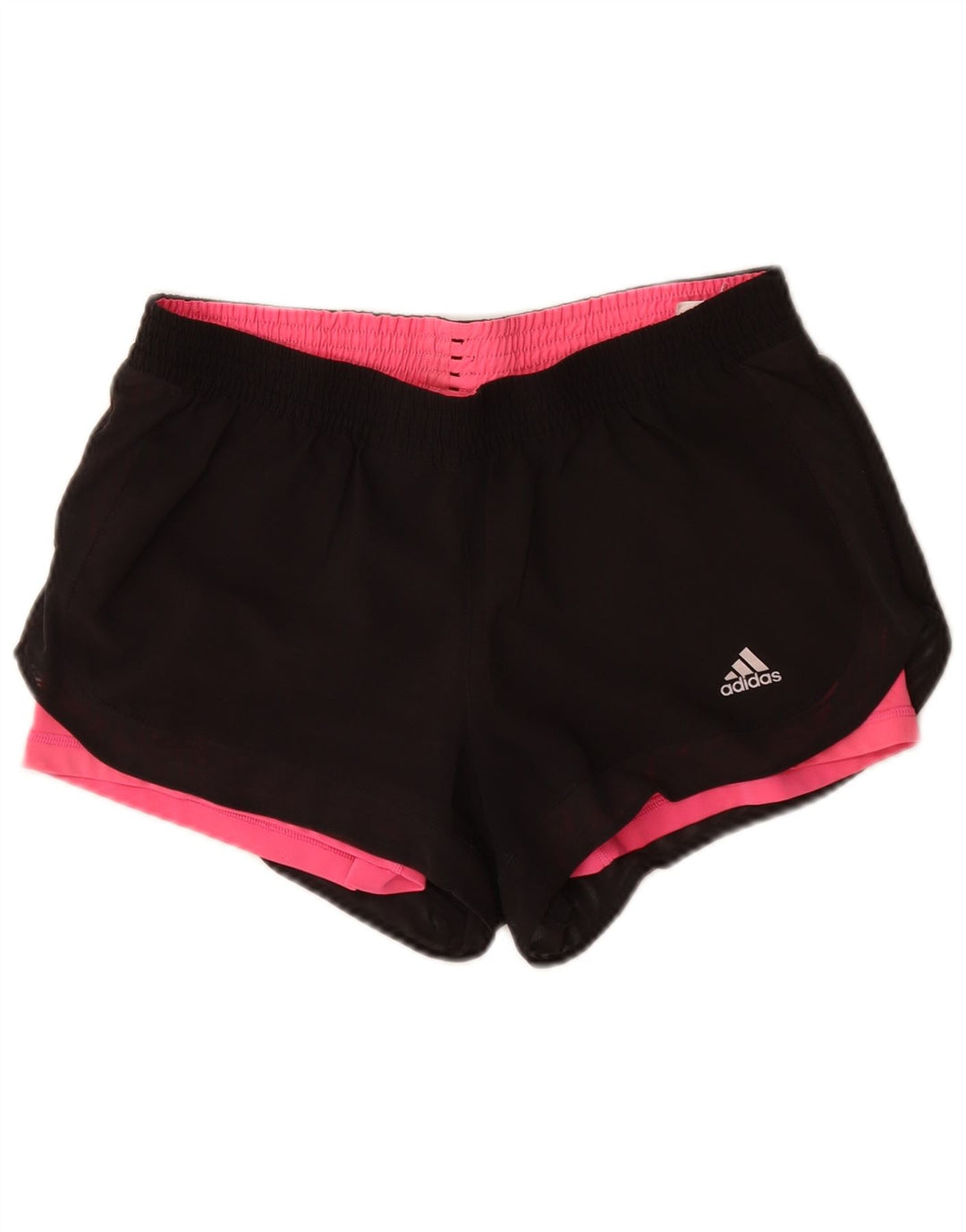 Adidas Womens Climalite Sportshorts UK 12/14 Medium Black Polyester