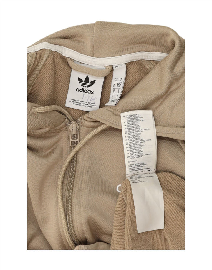 ADIDAS Mens Graphic Zip Hoodie Sweater Small Grey Polyester Vintage Adidas and Second-Hand Adidas from Messina Hembry 