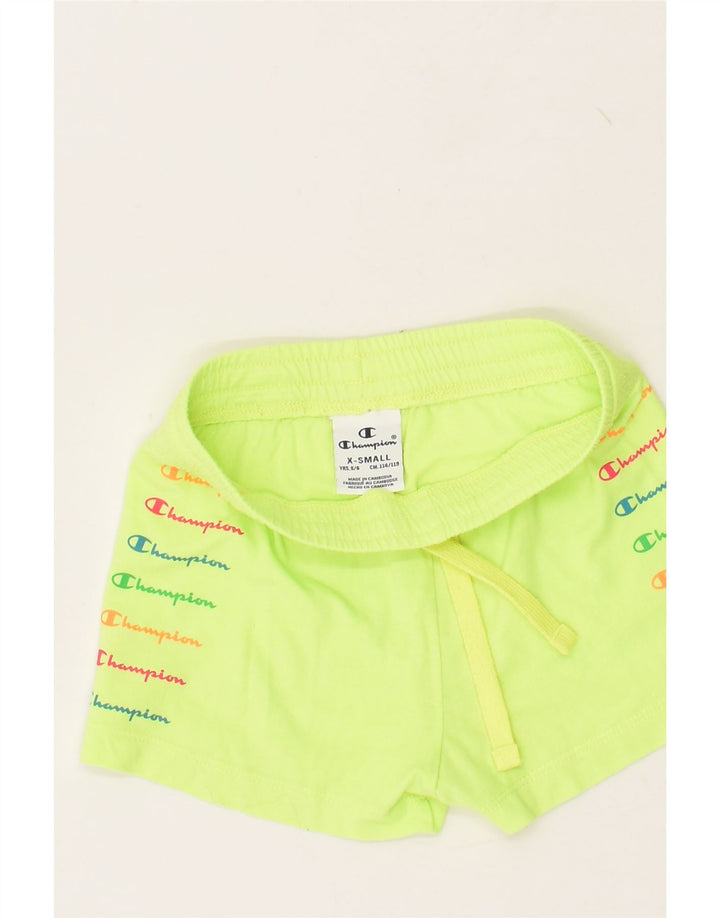 CHAMPION Boys Sport Shorts 5-6 Years XS Green | Vintage Champion | Thrift | Second-Hand Champion | Used Clothing | Messina Hembry 