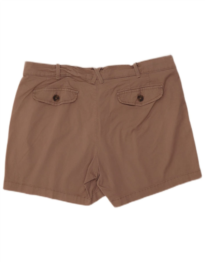 LEE Chino Shorts til kvinder US 16 2XL W38 Brun Bomuld