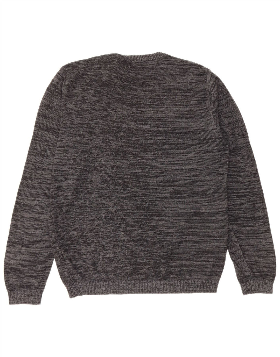 JACK & JONES Herre sweater med rund hals, lille grå flækket bomuld