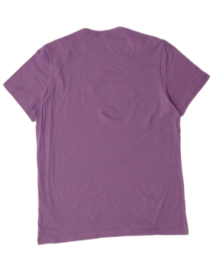 JACK WILLS Herre Classic Fit T-Shirt Top Medium Lilla Bomuld