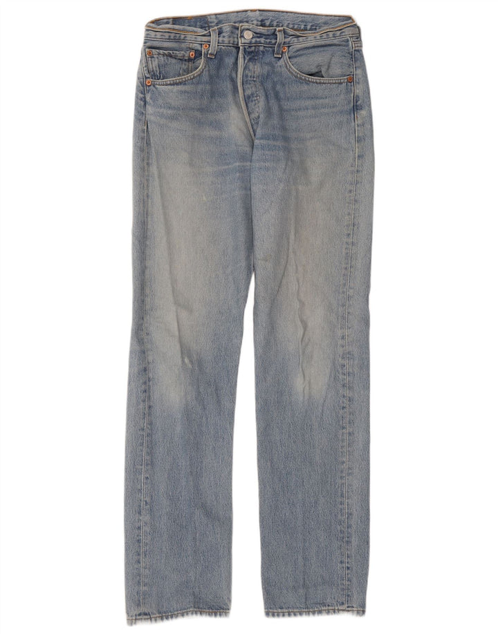 Levi's Herre 501 lige jeans W32 L34 blå bomuld