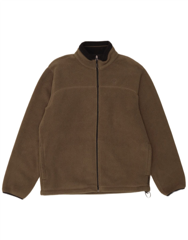 Timberland Herre Fleecejakke UK 40 Stor Khaki Polyester