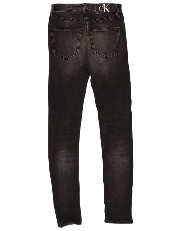 CALVIN KLEIN Herre Super Skinny Jeans W28 L32 Grå