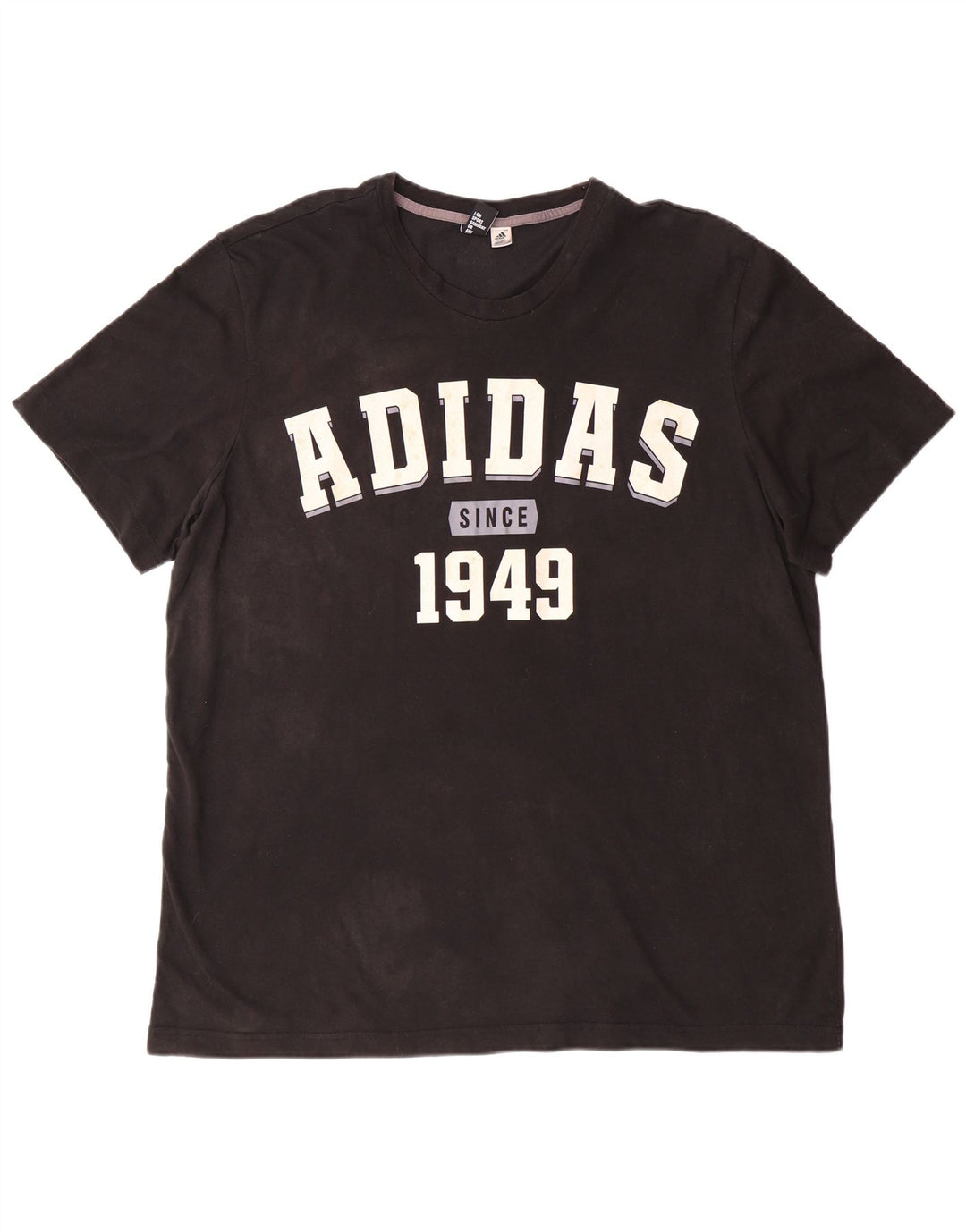 ADIDAS Grafisk T-shirt top til mænd 2XL sort bomuld