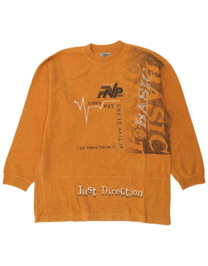Pepperino Herre grafisk sweatshirt trøje 2XL Orange