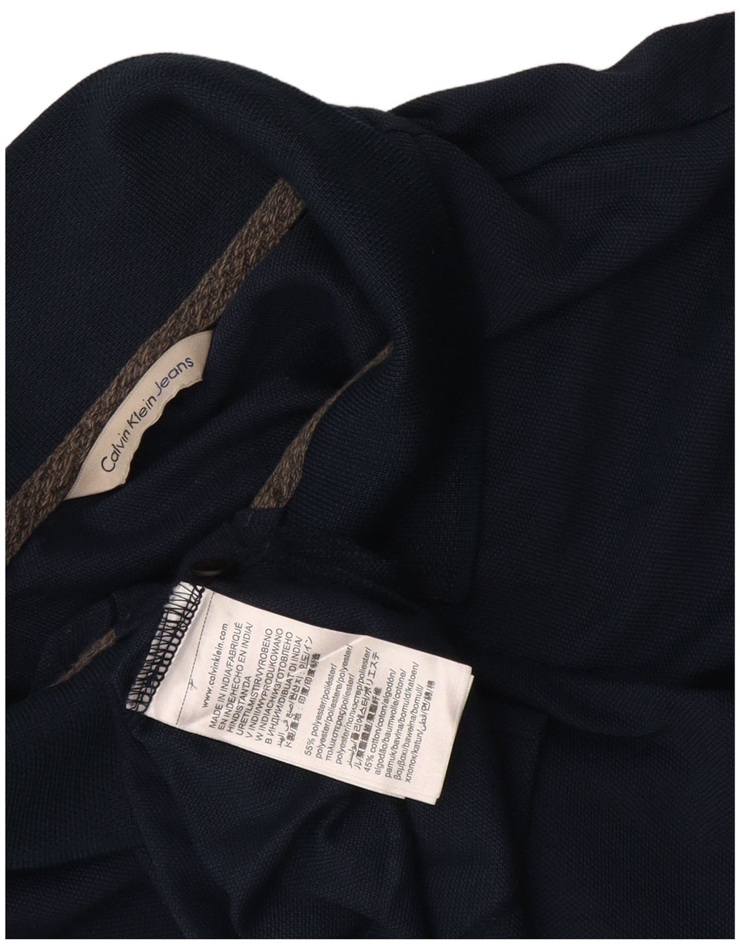 Calvin Klein Jeans Poloskjorte til mænd Medium Navyblå Bomuld
