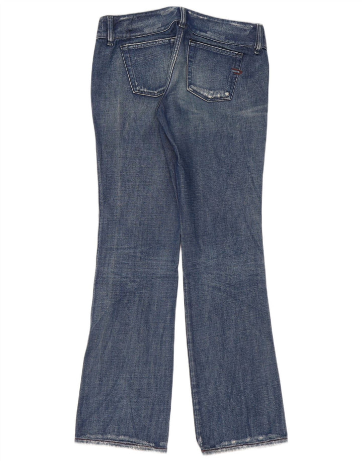 Diesel Dame Distressed Bootcut Jeans W29 L33 Blå Bomuld