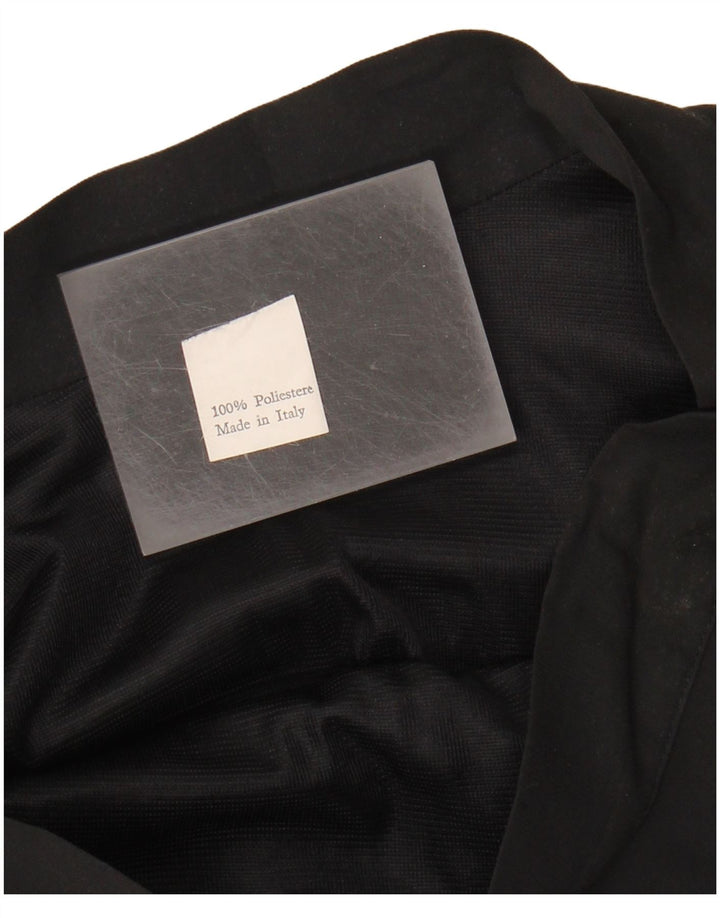 Vintage damedelt nederdel W28 medium sort polyester