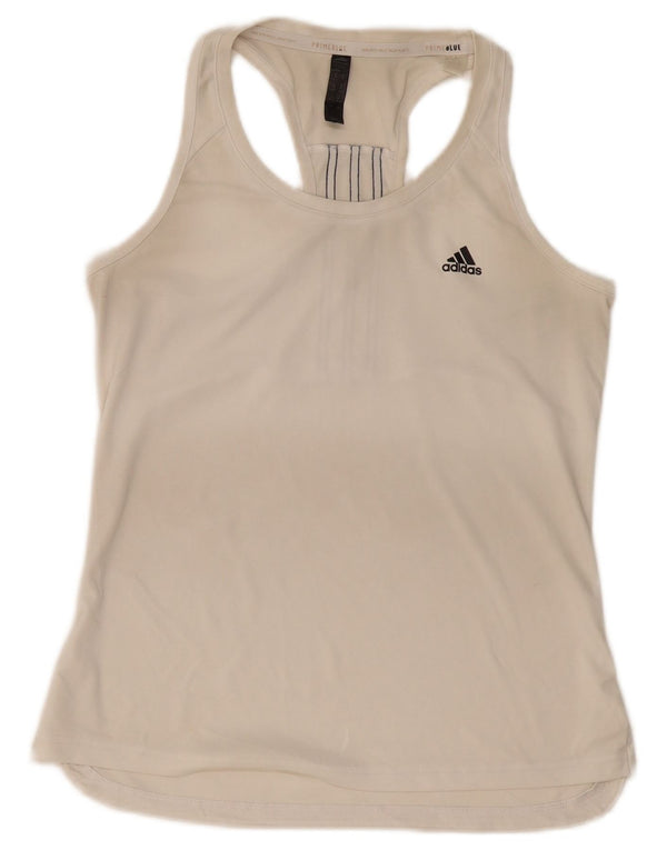 Adidas Dame Aeroready Vest Top UK 12/14 Medium White