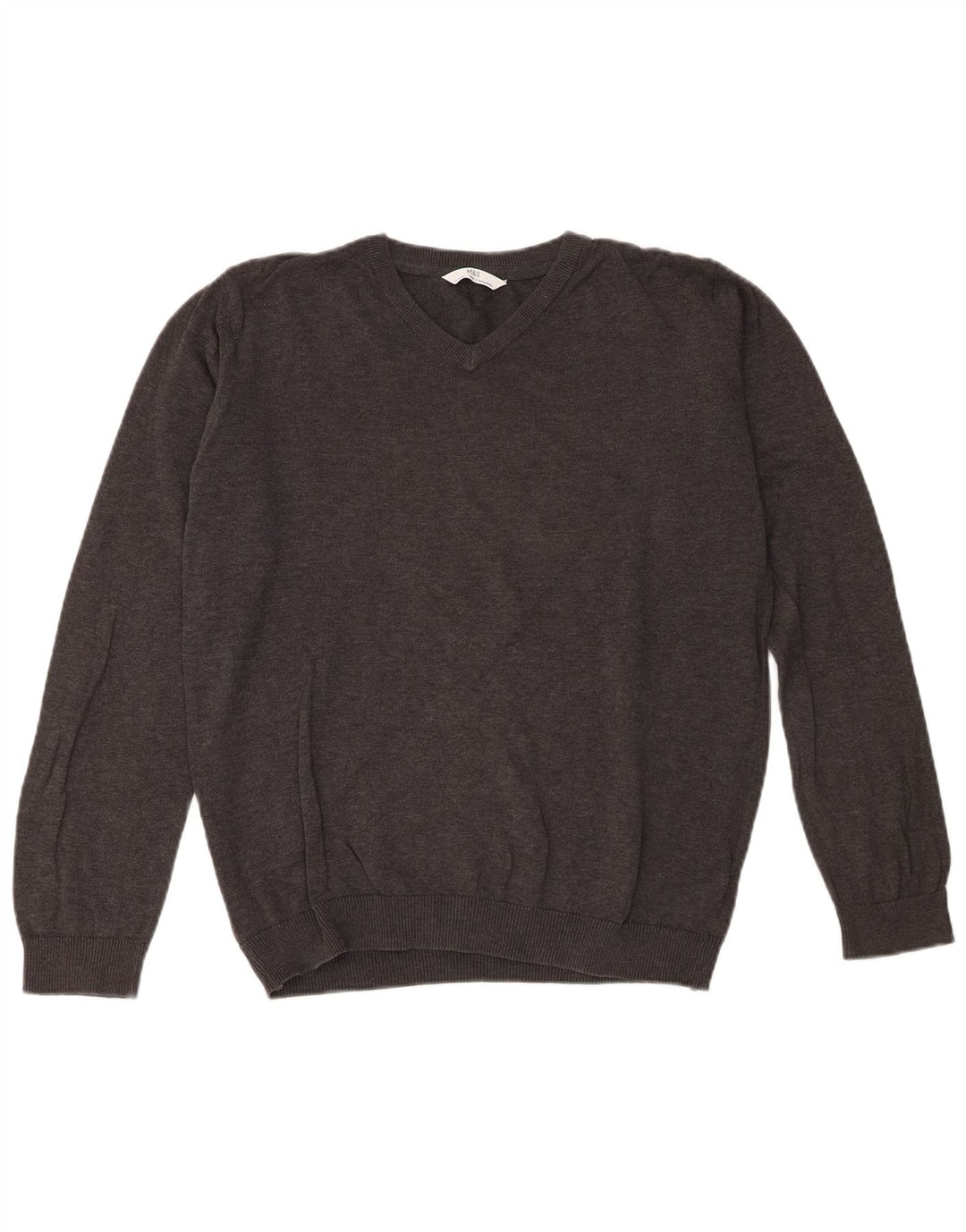 Marks & Spencer Boys V-hals sweater 14-15 år Grå bomuld