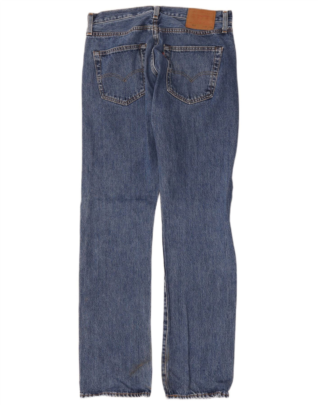 Levi's Herre 501 lige jeans W32 L34 blå bomuld