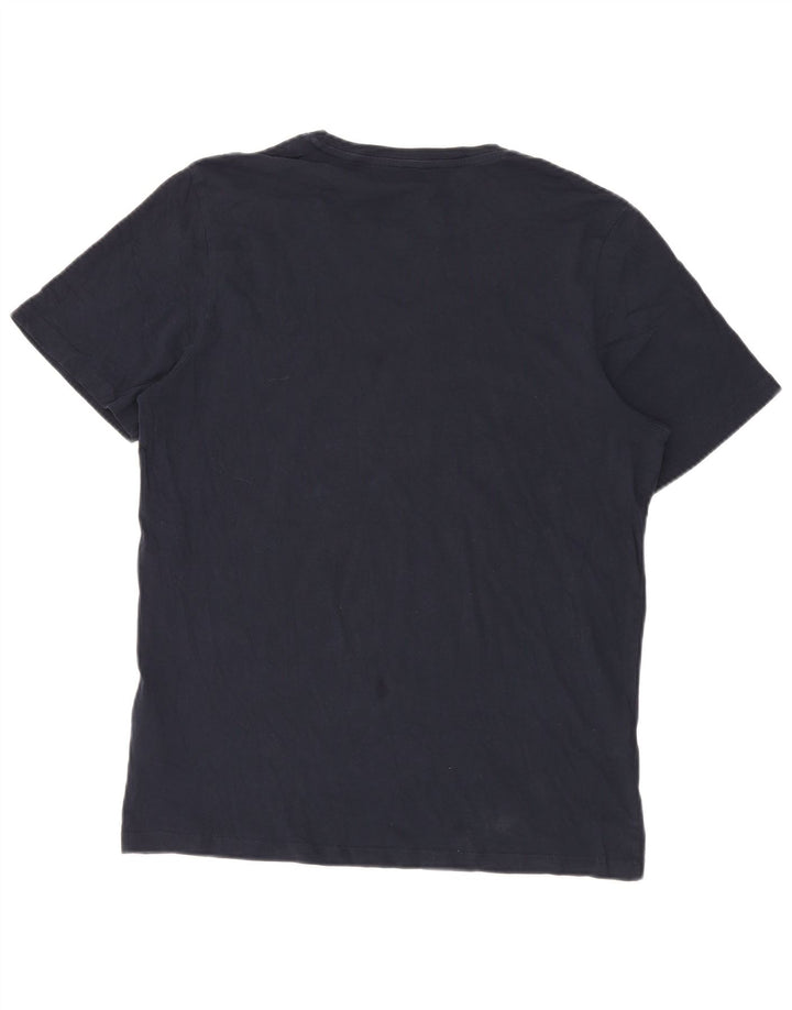 Jack & Jones herre T-shirt top XL marineblå bomuld