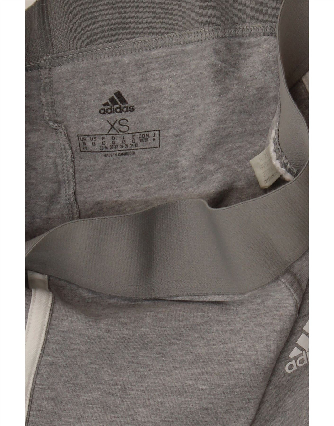 ADIDAS Dame Leggings UK 4/6 XS Grå