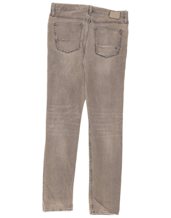 Tommy Hilfiger Herre Layton Extra Slim Jeans W33 L34 Grå Bomuld