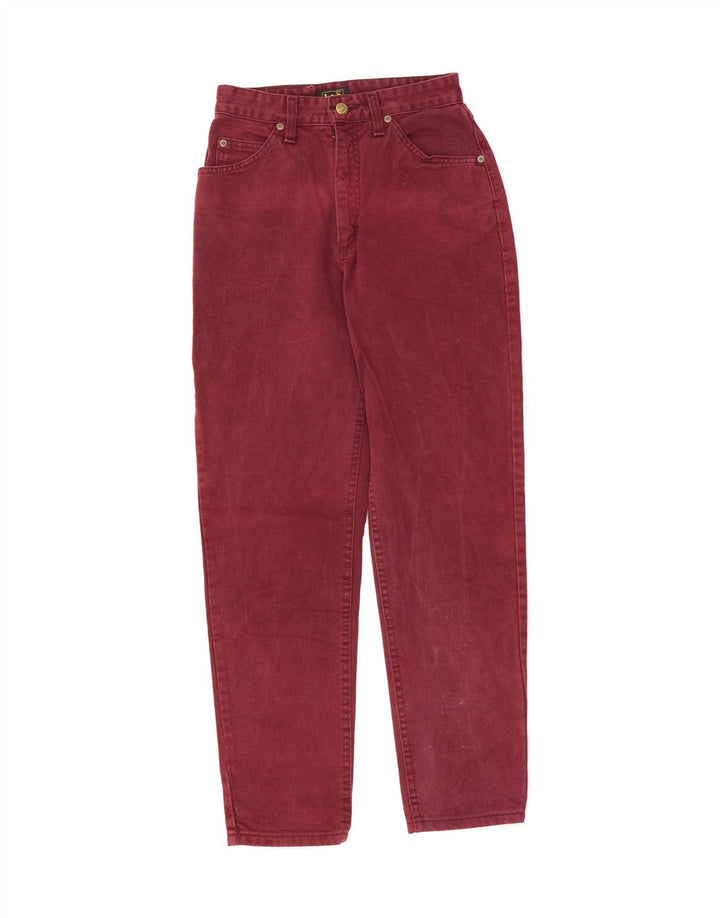 LEE Womens Tapered Jeans W29 L29 Burgundy Cotton Vintage Lee and Second-Hand Lee from Messina Hembry 