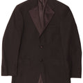 Marks & Spencer Herre 2 Button Blazer Jacket UK 34 Small Black Polyester
