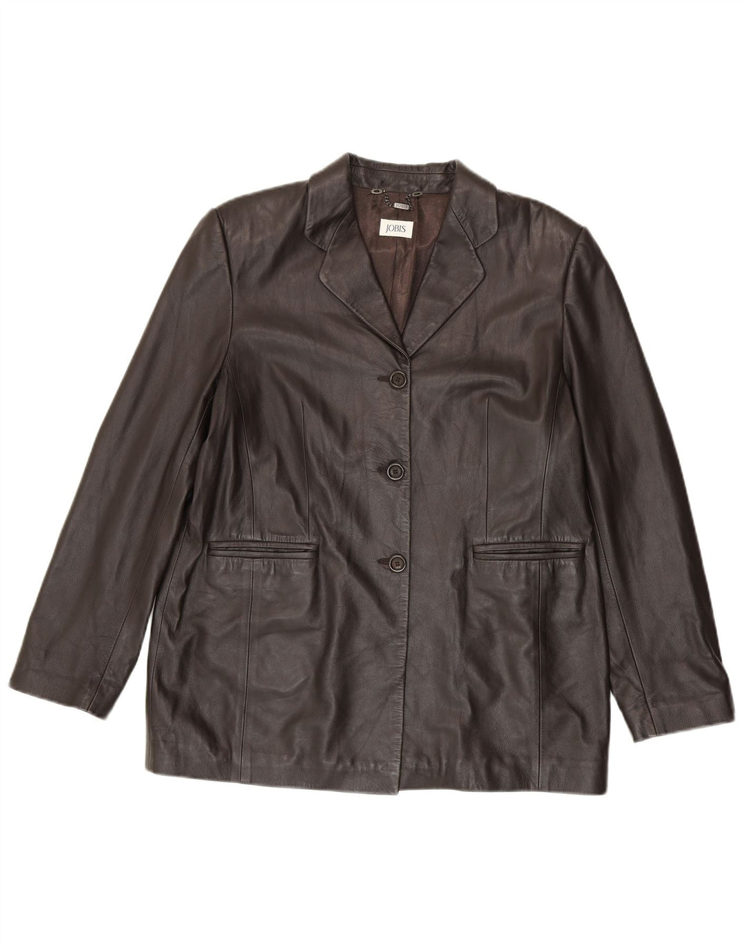 Jobis Dame Læderjakke UK 14 Medium Brun