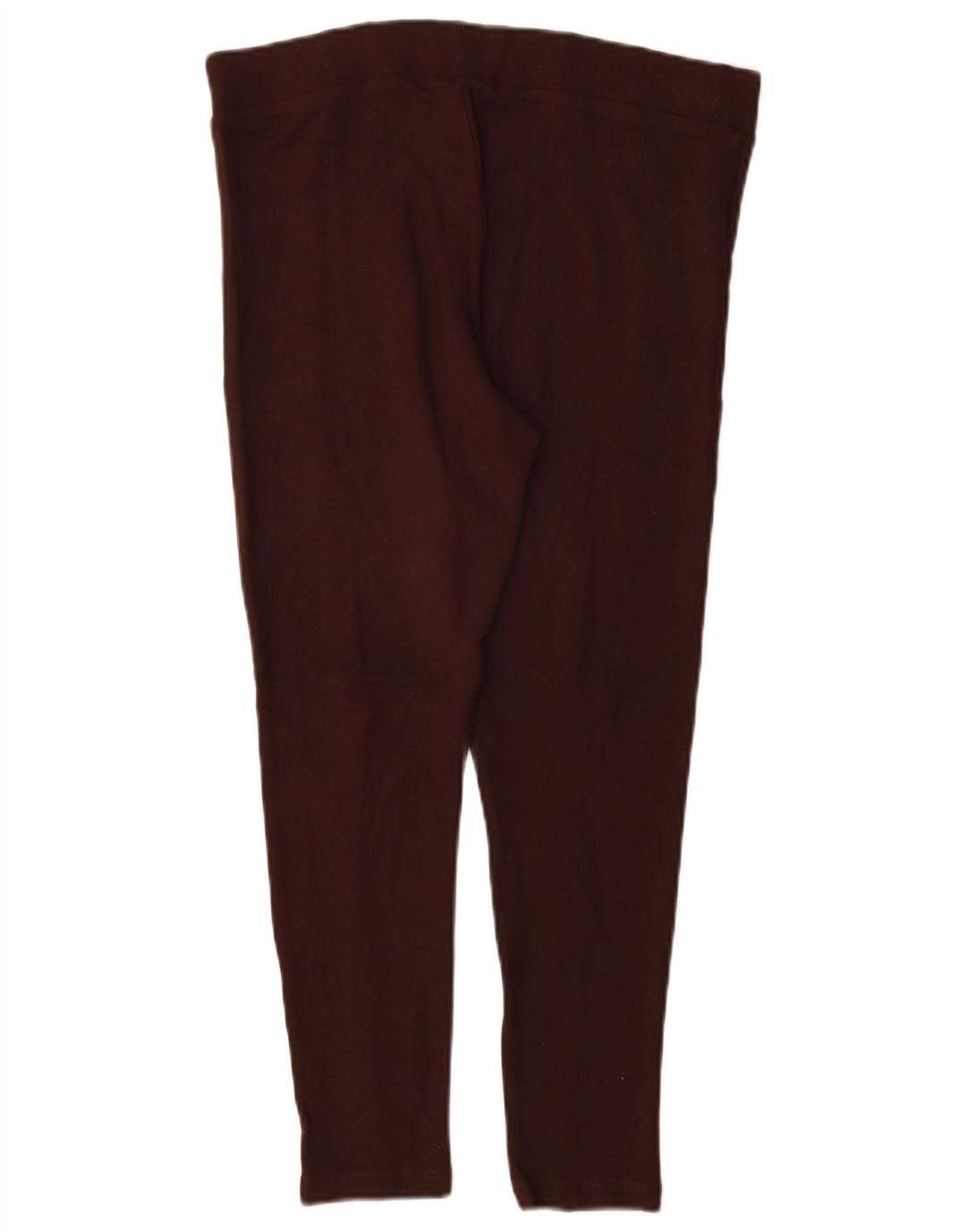 Marks & Spencer Womens Crop Leggings UK 12 Medium Brown Viscose